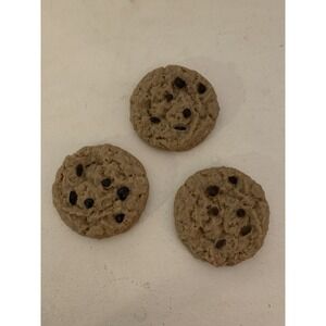 3 REALISTIC FAKE FAUX FUN FOOD MOVIE PROP ‎ CHOCOLATE  CHIP COOKIES 1987 MTC